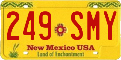 NM license plate 249SMY