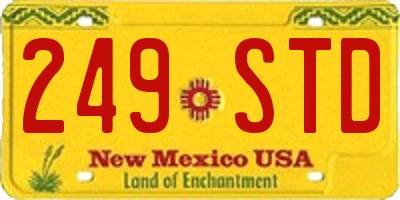 NM license plate 249STD