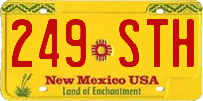 NM license plate 249STH