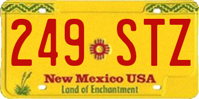 NM license plate 249STZ
