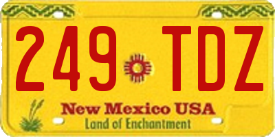 NM license plate 249TDZ