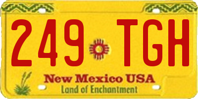 NM license plate 249TGH
