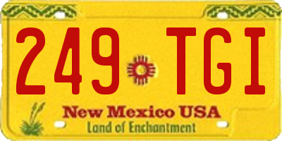 NM license plate 249TGI