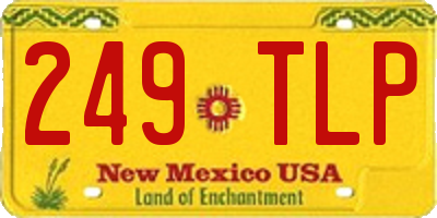 NM license plate 249TLP