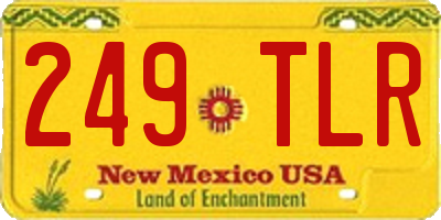 NM license plate 249TLR