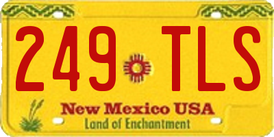 NM license plate 249TLS
