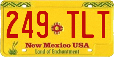 NM license plate 249TLT