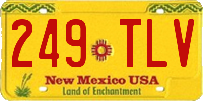 NM license plate 249TLV