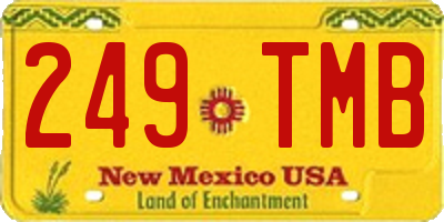 NM license plate 249TMB