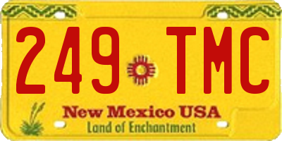 NM license plate 249TMC