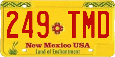 NM license plate 249TMD