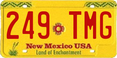 NM license plate 249TMG