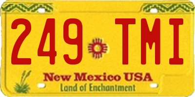 NM license plate 249TMI