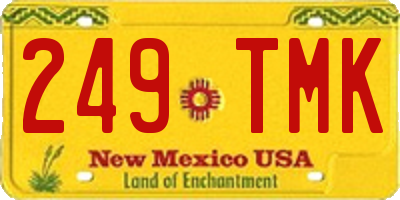 NM license plate 249TMK