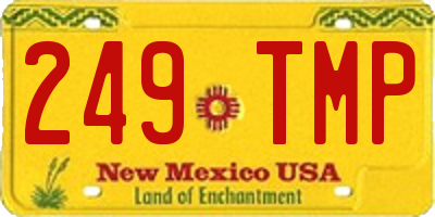 NM license plate 249TMP