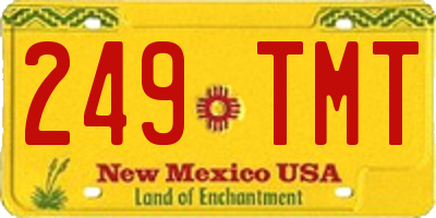 NM license plate 249TMT