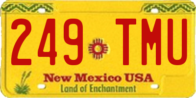 NM license plate 249TMU