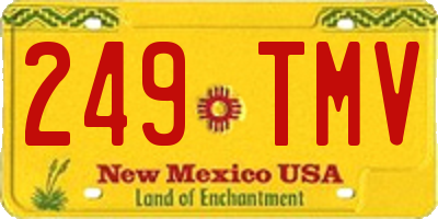 NM license plate 249TMV