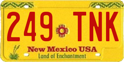 NM license plate 249TNK