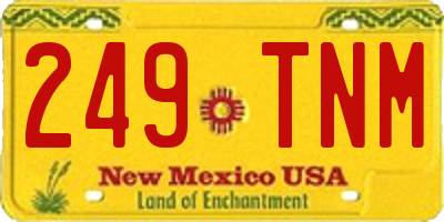 NM license plate 249TNM