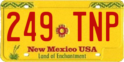 NM license plate 249TNP