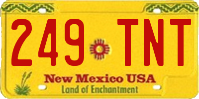 NM license plate 249TNT