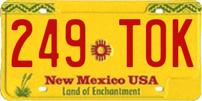 NM license plate 249TOK
