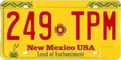 NM license plate 249TPM