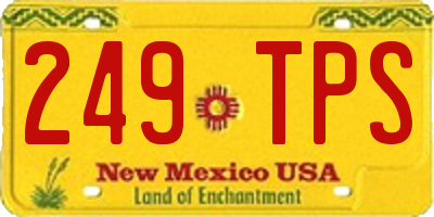 NM license plate 249TPS