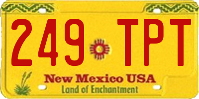 NM license plate 249TPT