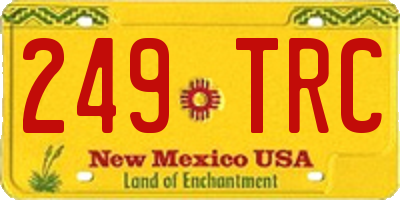 NM license plate 249TRC