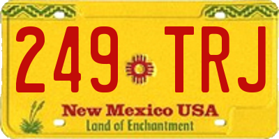 NM license plate 249TRJ