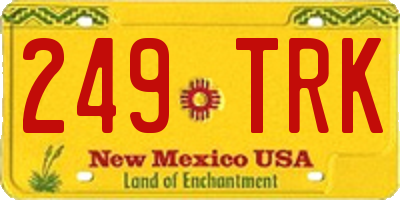 NM license plate 249TRK