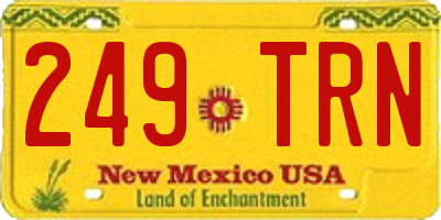 NM license plate 249TRN