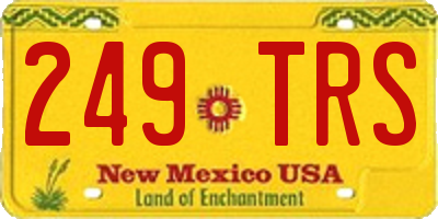 NM license plate 249TRS