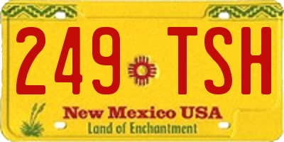 NM license plate 249TSH