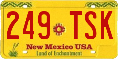 NM license plate 249TSK