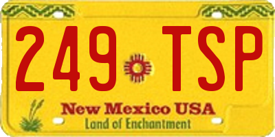 NM license plate 249TSP