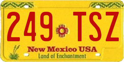NM license plate 249TSZ