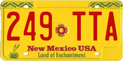 NM license plate 249TTA