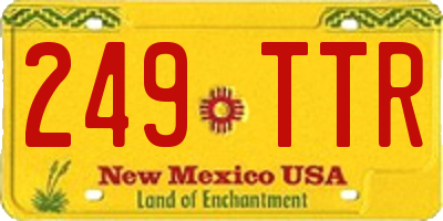 NM license plate 249TTR