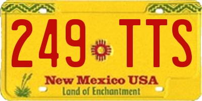 NM license plate 249TTS