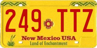 NM license plate 249TTZ