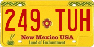 NM license plate 249TUH