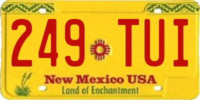 NM license plate 249TUI