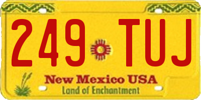 NM license plate 249TUJ