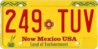NM license plate 249TUV
