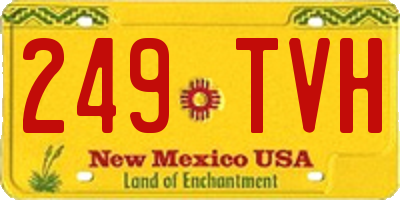 NM license plate 249TVH