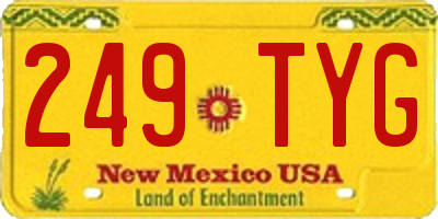 NM license plate 249TYG