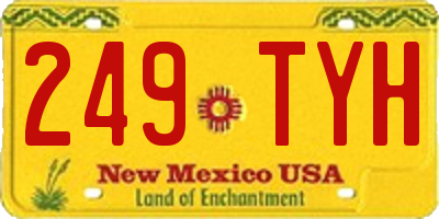 NM license plate 249TYH